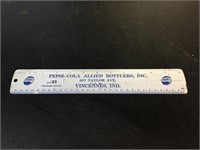 Pepsi-Cola Bottlers Vincennes Metal Ruler