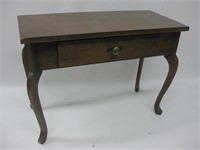 26" x 12" x 19" Vintage Wood Table w/ Drawer