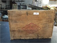 Vintage Wood Dovetail Austin Crate
