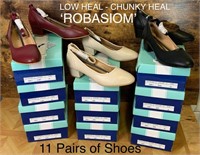 11 Pairs of Ladies Shoes (sizes on boxes)