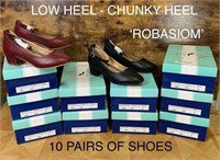 10 Pairs of Ladies Shoes (sizes on boxes)