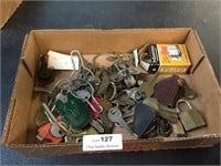Lot of Old Keys - Locks - Etc.