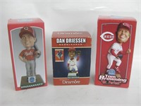 3 Cincinnati Reds Baseball Bobbleheads