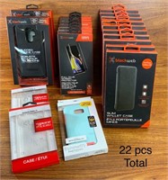22 pc Lot of Misc. Cell Phone Protective Cases