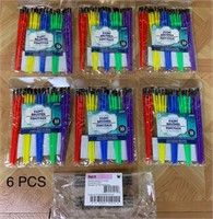6 Packs of 30 Craft Paint Brushes