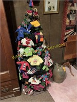 Christmas Tree with Sweater Ornaments, Wall Decor