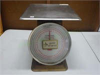 Vintage 100lb retail scale from Gold Brands