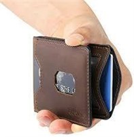 Huskk Mens Brown Leather Wallet