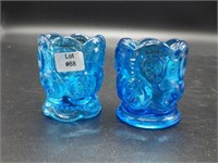 Vintage moon & stars glass toothpick holders!