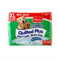 Hartz Quilted Plus XL Pet Pads 30 Pieces