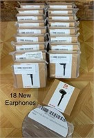 18 Earphones (brand new)