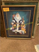 Santa Picture and Frame