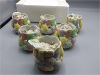 Handmade Easter themed votive candle holders!