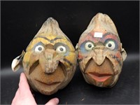1950s South Pacific coconut head souvenirs!