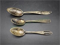 Sterling silver souvenir spoons w/Hotel Traymore!
