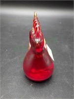 Beautiful handcrafted BOSSE glass cardinal!