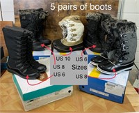 5 Pairs of Winter Boots