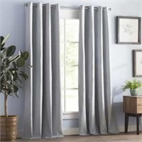 Bgment Grey Gromet Curtains -2 Panels