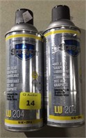 2 cans of dry film graphite lubricant