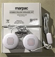 2 pairs of marpac stereo pillow speakers, new