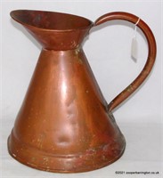 Antique English Copper 1 Gallon Ale Jug