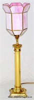 Vintage Art Deco Style Brass Table Lamp