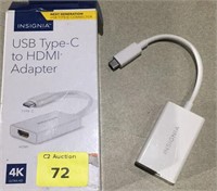 USB-C to HDMI adapter, not tested