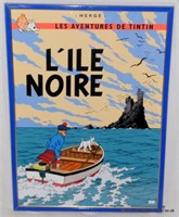 Vintage Les Aventures de Tintin, l'Ie Noire Poster