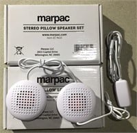 2 sets of marpac stereo pillow speakers, new