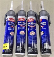 4 tubes of RTV silicone adhesive & sealant