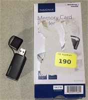 Memory card reader, not tested