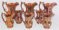 Victorian Copper Lustre Decorated Jugs