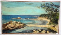 Signed Jean McGough Seascape Oil Painting