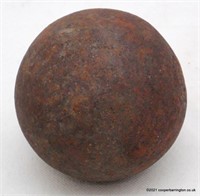 British 18th Century 6 Pounder Cannon Ball.