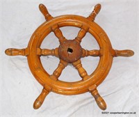 Antique Oak Ship's Wheel