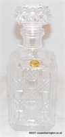 Heavy French Lead Crystal Whisky Decanter