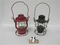 (2) L.V.R.R. LANTERNS: