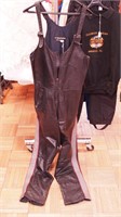 Harley-Davidson leather bib overalls, size 36