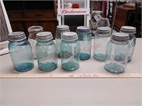 Vintage jars w/zinc lids