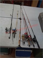 6 fishing poles