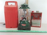 Vintage Coleman lantern, date 5 77, w/case & fuel