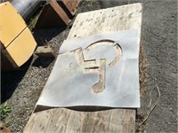 Handicap Stencil Sheet used plywood