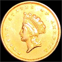 1856-S Type 2 Rare Gold Dollar UNCIRCULATED