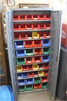 Metal Storage Cabinet With Organizer Bins