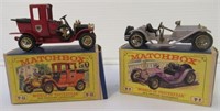 (2) Items including MatchBox, 1912 Packard and