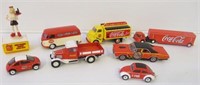 Lot of Die cast Coca Cola delivery trucks, 1967