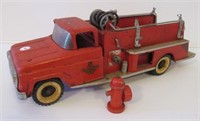 Tonka pressed metal Fire Truck with fire hydrant.