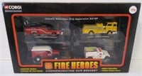 Corgi collection in original box of Fire Hero's.