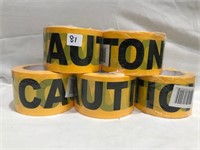 Yellow Caution Tape, 5 Rolls