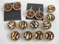 Handmade Wood Jewelry & Magnets